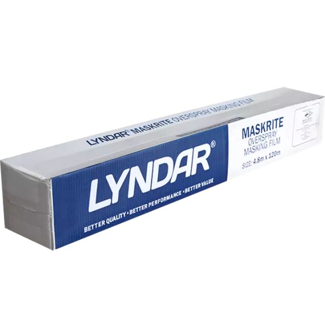 LYNDAR MASKRITE BOOTH PLASTIC MASKING ROLL 4.8M X 120M