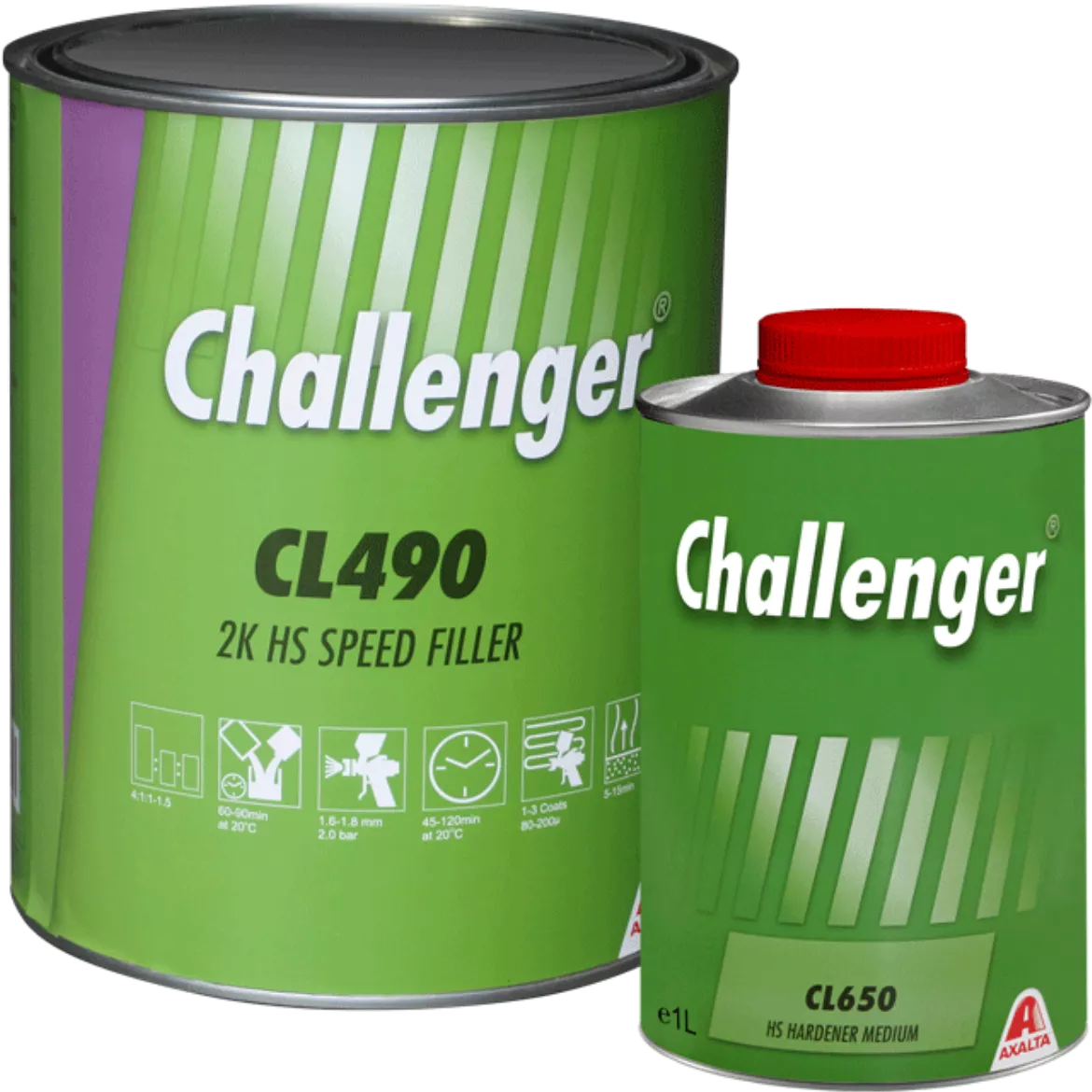 CHALLENGER PRIMER & MEDIUM HARDENER KIT (1X CL490 4L & 1X CL650 1L)