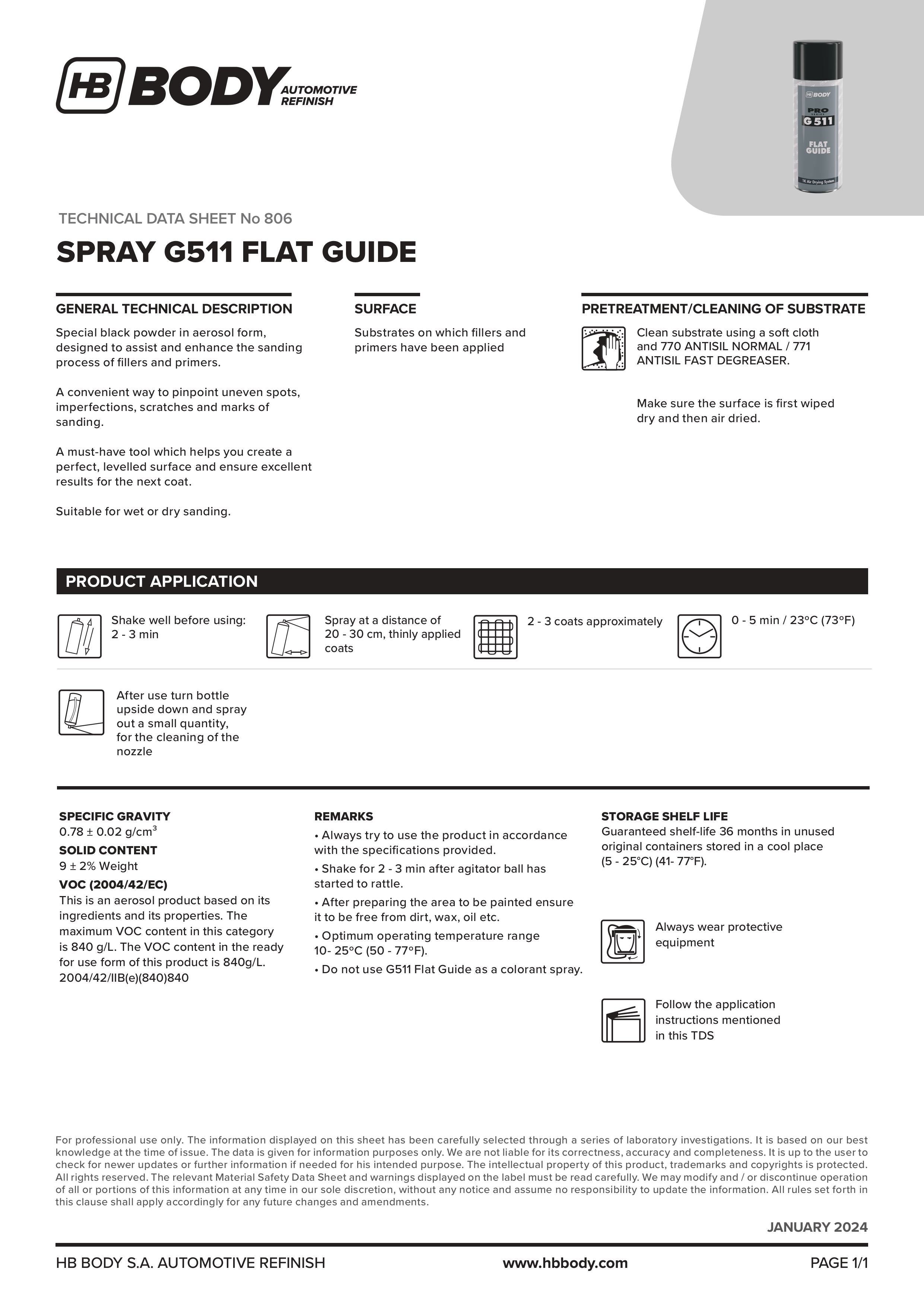 FLAT GUIDE COAT AERO 400ML
