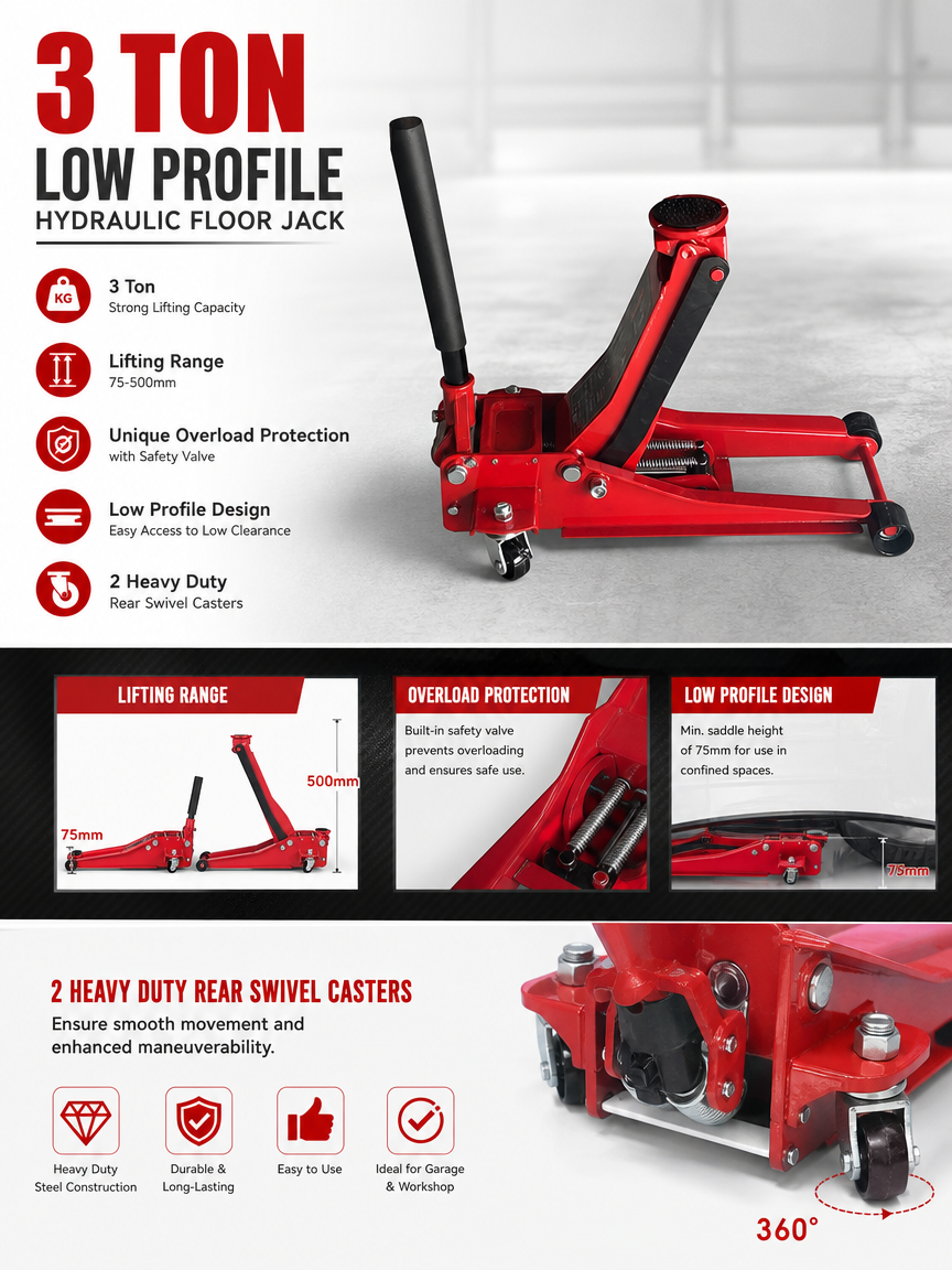 3 Ton Low Profile Jack