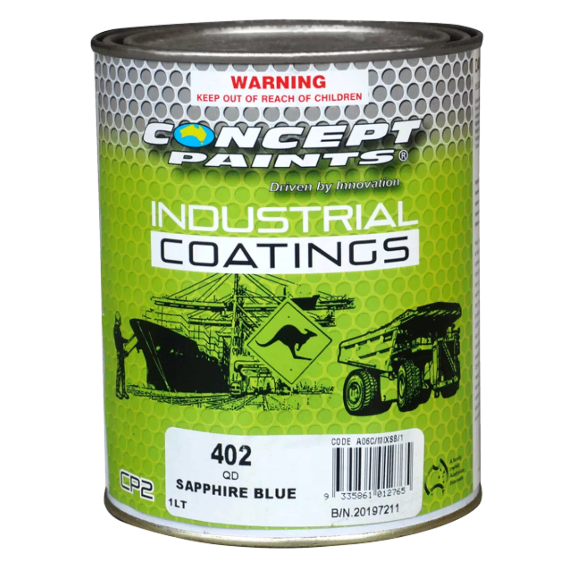 CONCEPT 402 QD Enamel SAPPHIRE BLUE 1L (Old Tin)