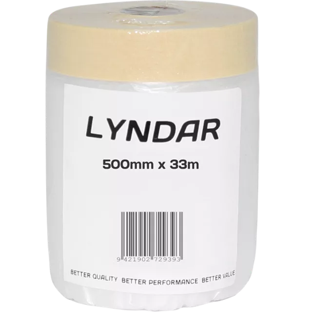 LYNDAR PRETAPED AUTO MASKING FILM 550MM X 33M REFILL