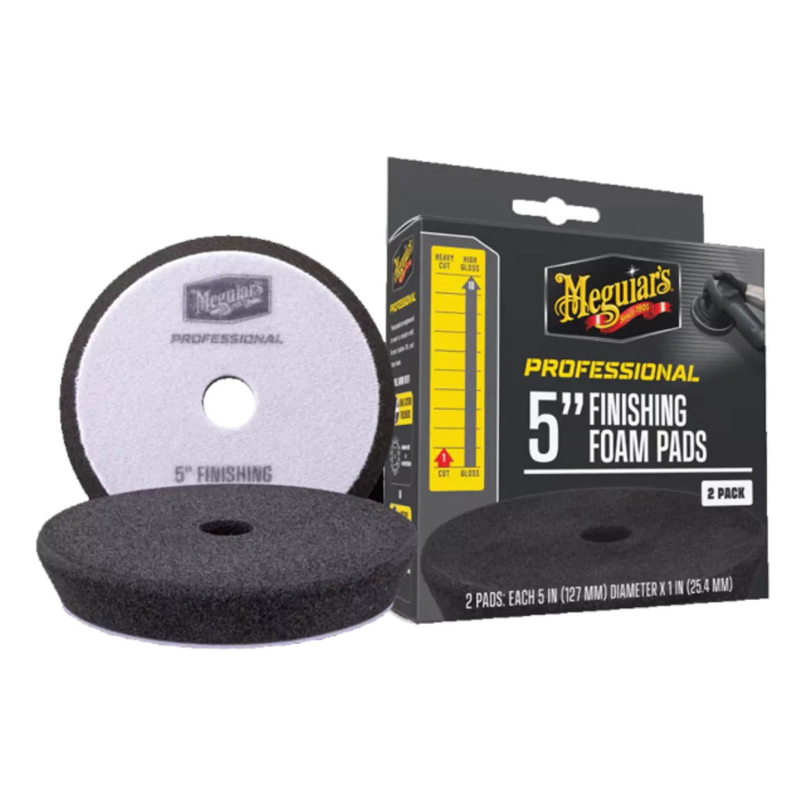 MEGUIARS M5FFP2 PROFESSIONAL 5" (127MM) FINISHING FOAM PAD Pk 2