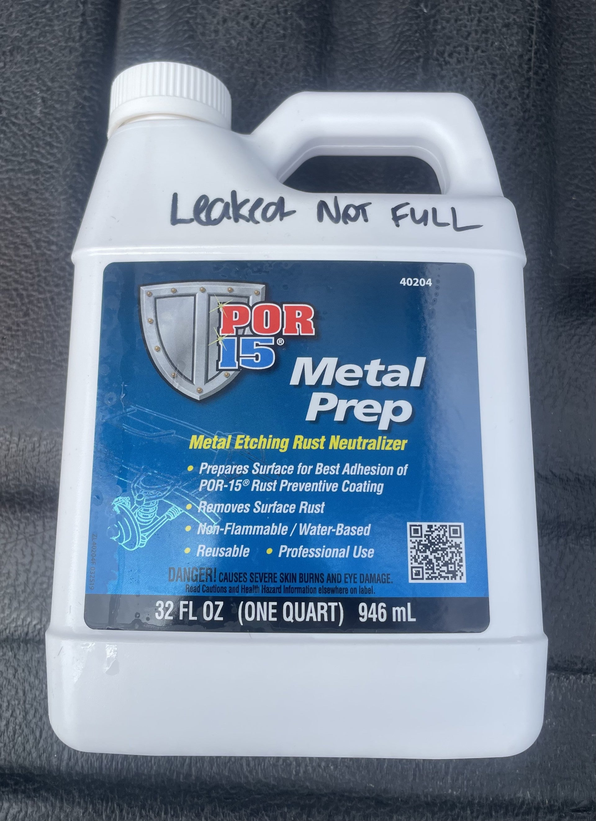 Metal Prep QUART (NOT FULL)