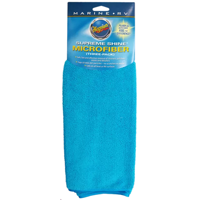 MEGUIARS MX2035 MARINE SUPREME SHINE MICROFIBRE 3pk