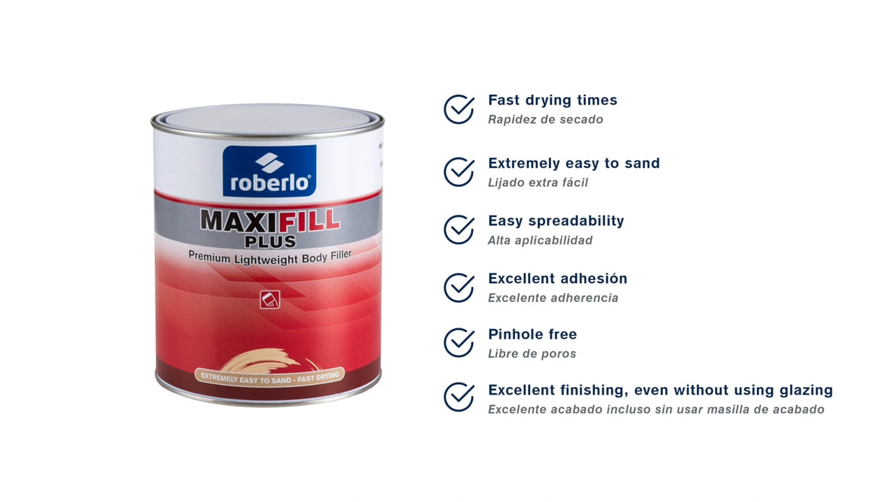 ROBERLO NEW MAXIFILL PLUS BODY FILLER 3LT