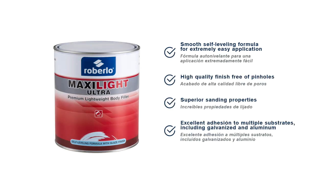 ROBERLO MAXILIGHT ULTRA BODY FILLER 3LT