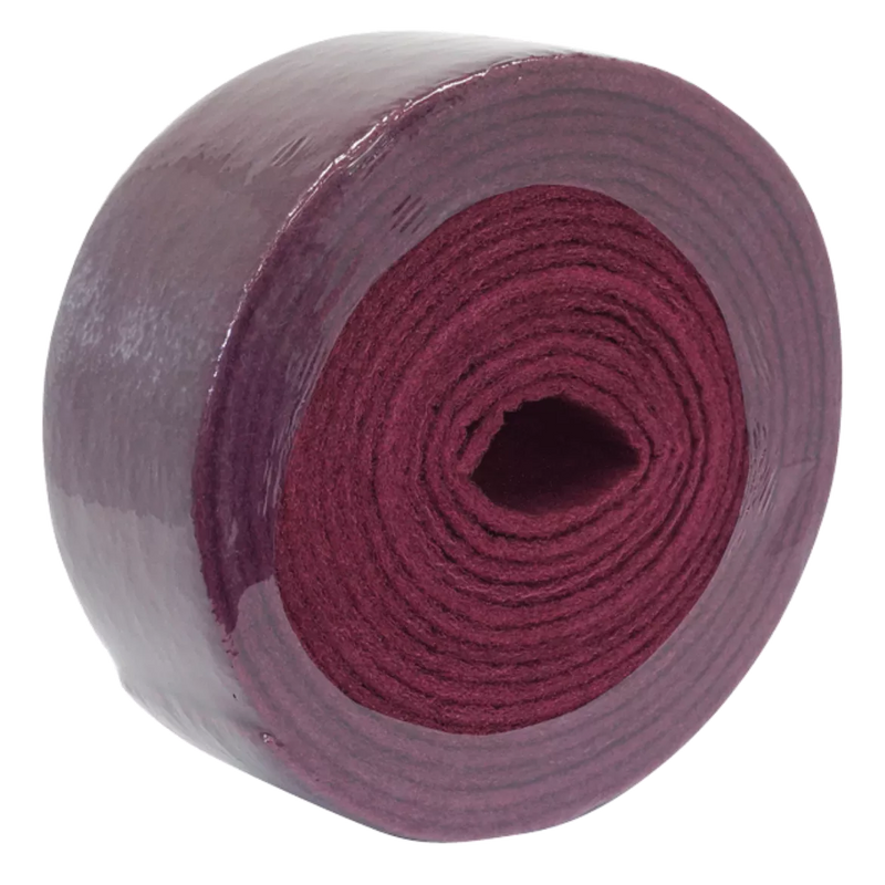 NETTO ROLL NON WOVEN MAROON 400 GRIT 115MM X 10M