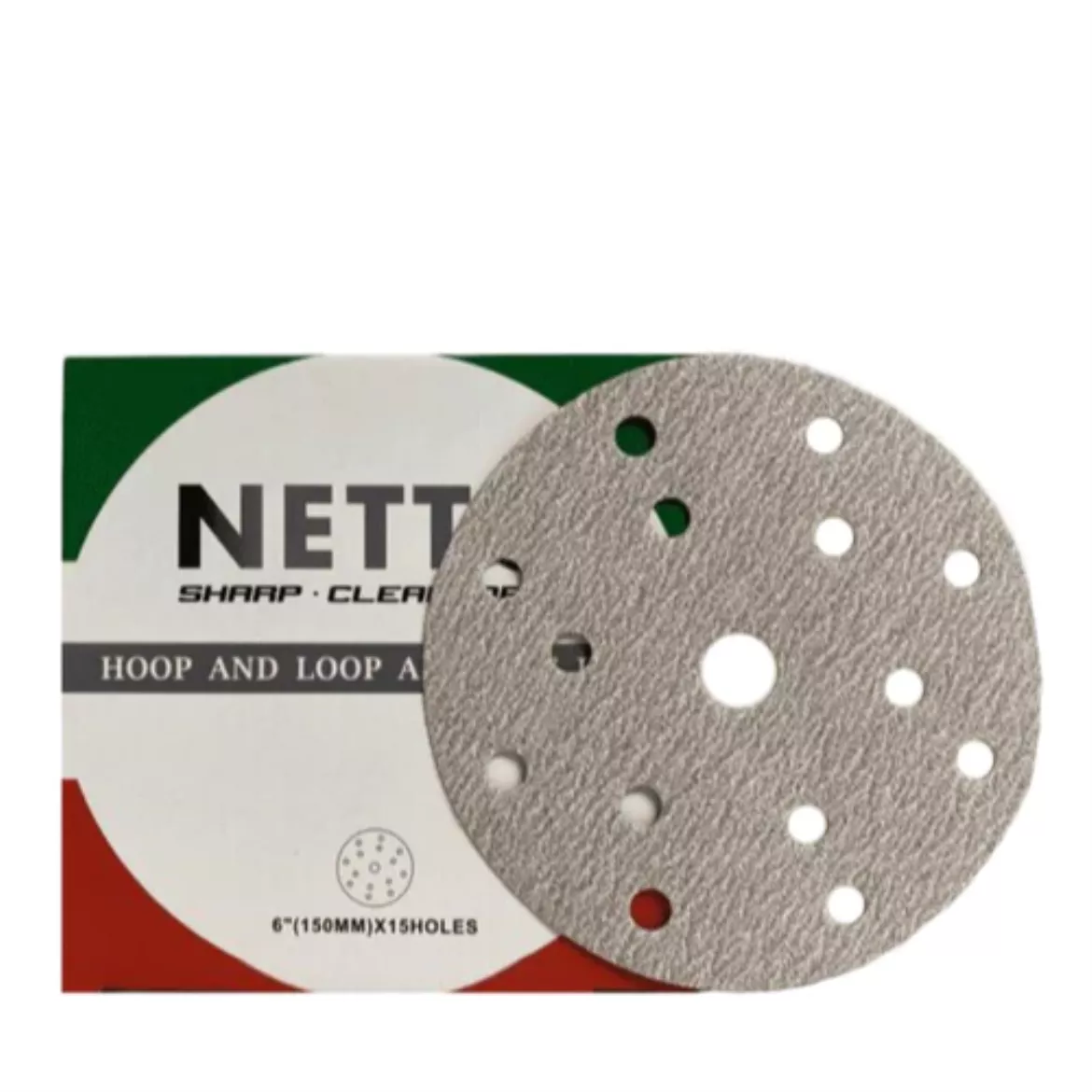 NETTO 150MM SANDING DISC 15H 100/BOX P80