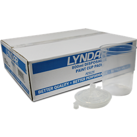 Lyndar 800ml Paint Prep Lids And Liners Large 125 Micron Kit (25)