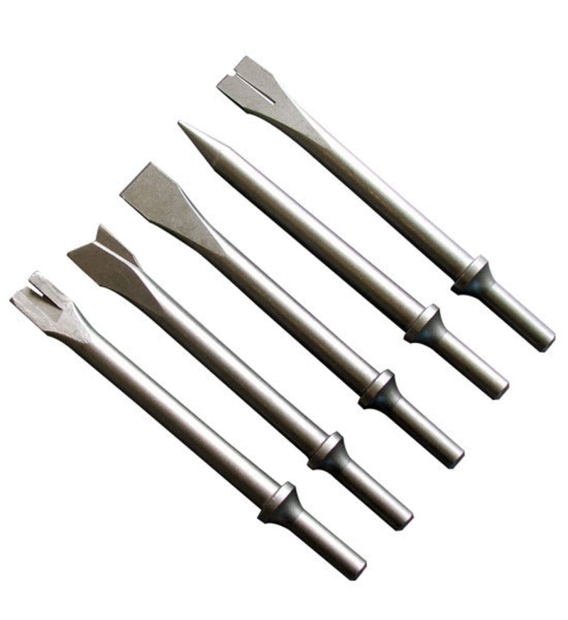 ASSORTED AIR HAMMER CHISELS PACK OF 5