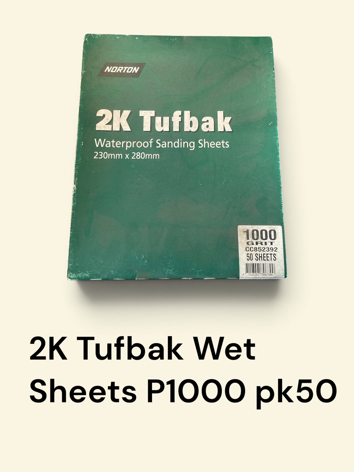 Wet & Dry Sanding Sheet 230 x 280mm 1000 Grit pack 50