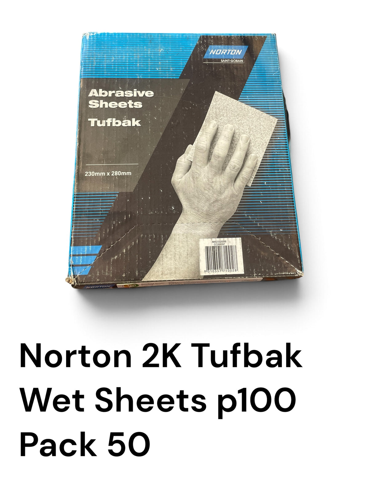 Wet & Dry Sanding Sheet 230 x 280mm 100 Grit pack 50