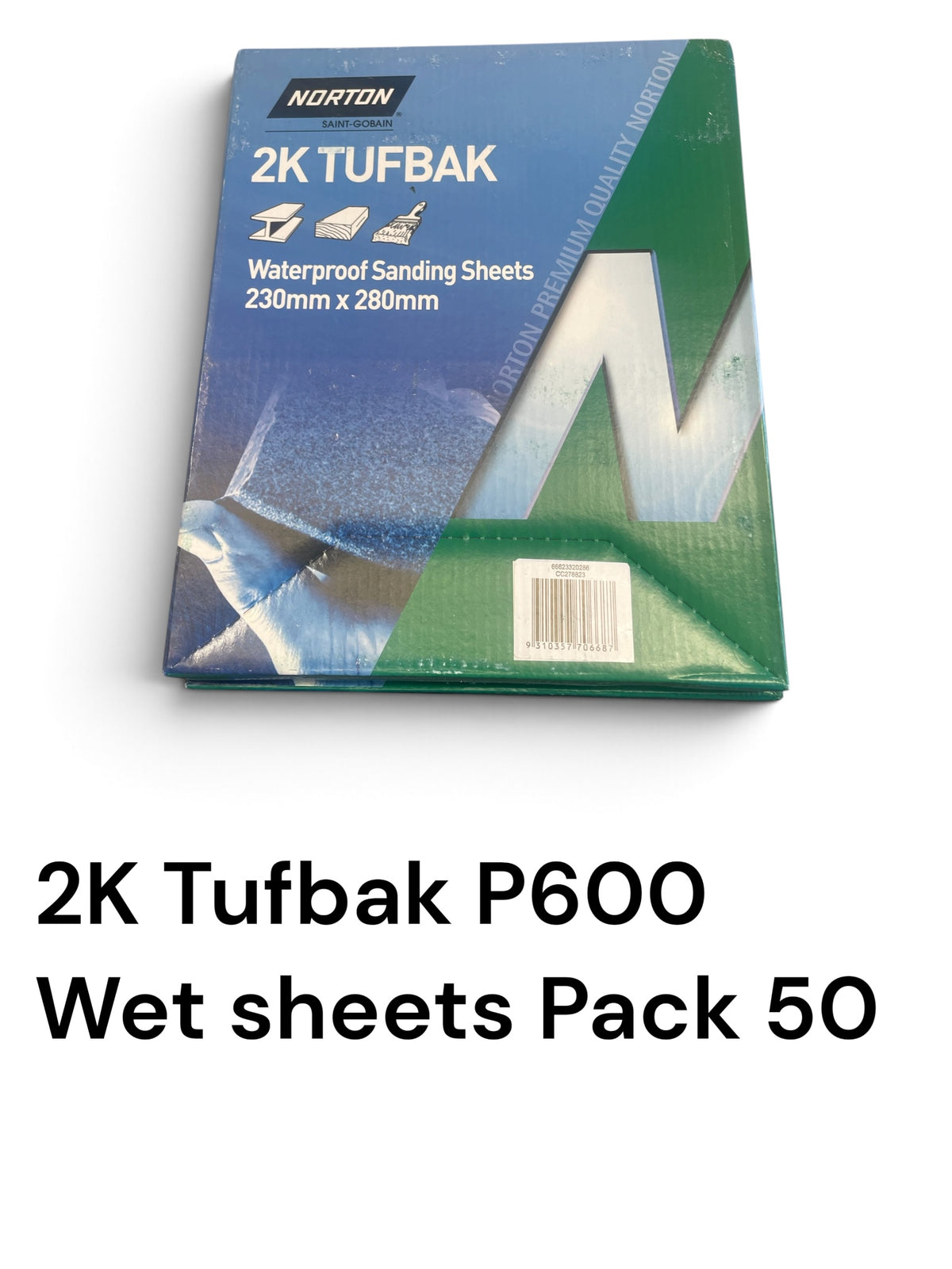 Wet & Dry Sanding Sheet 230 x 280mm 600 Grit pack 50