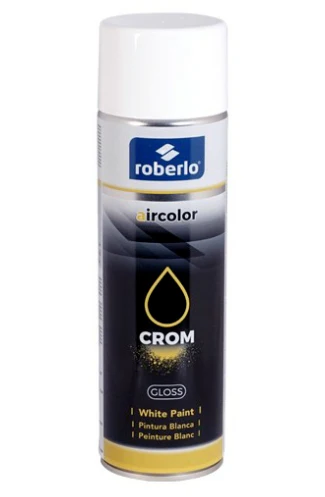 ROBERLO AIRCOLOR SPRAY ACRYLIC PAINT WHITE 400ML