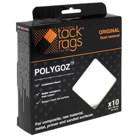 The Original Tack Rags Superior White Gauze Tack Cloth (Box 10) TC500B10 POLYGOZ