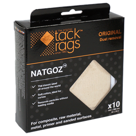 The Original Tack Rags Unbleached Cotton Tack Cloth (Box 10) TCE500B10 NATGOZ