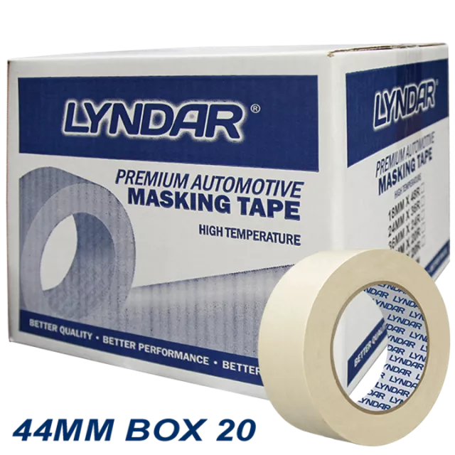 LYNDAR PREMIUM AUTOMOTIVE MASKING TAPE 44MM (BOX 20)