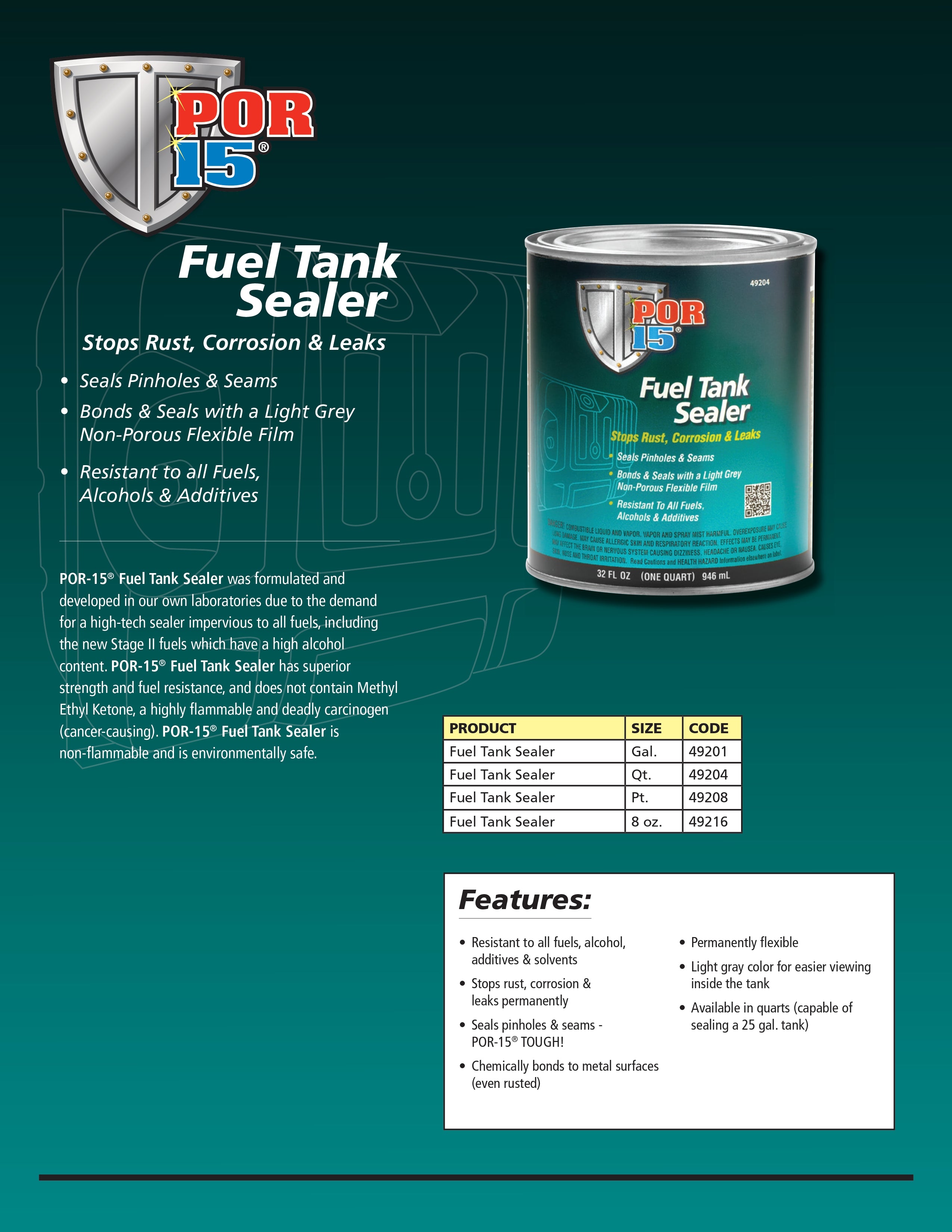 POR-15 FUEL TANK SEALER