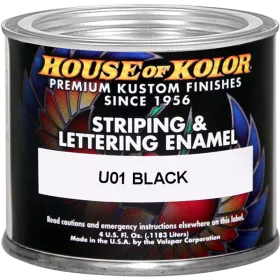 HOK U01 STRIPE & LETTER ENAMEL BLACK 112ml