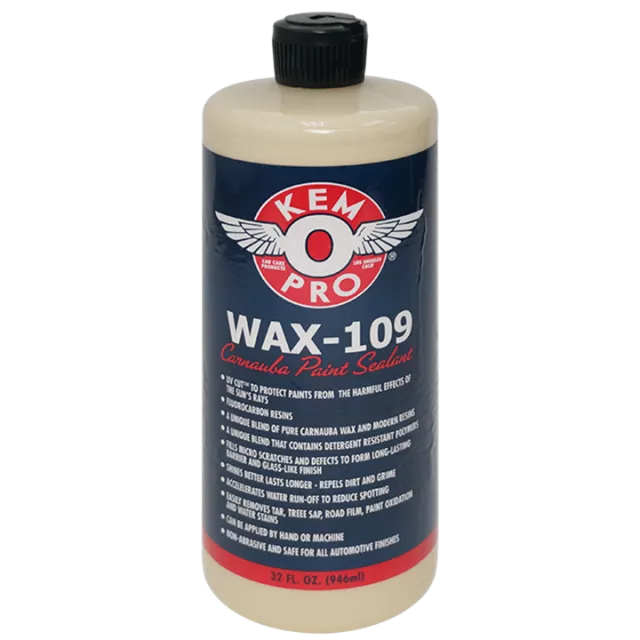 WAX-109 CARNAUBA LIQUID WAX QUART (944ML)