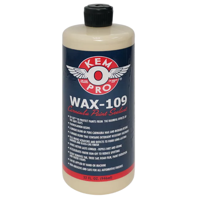 Kem-O-Pro Wax-109 Carnauba Liquid Wax 944ml