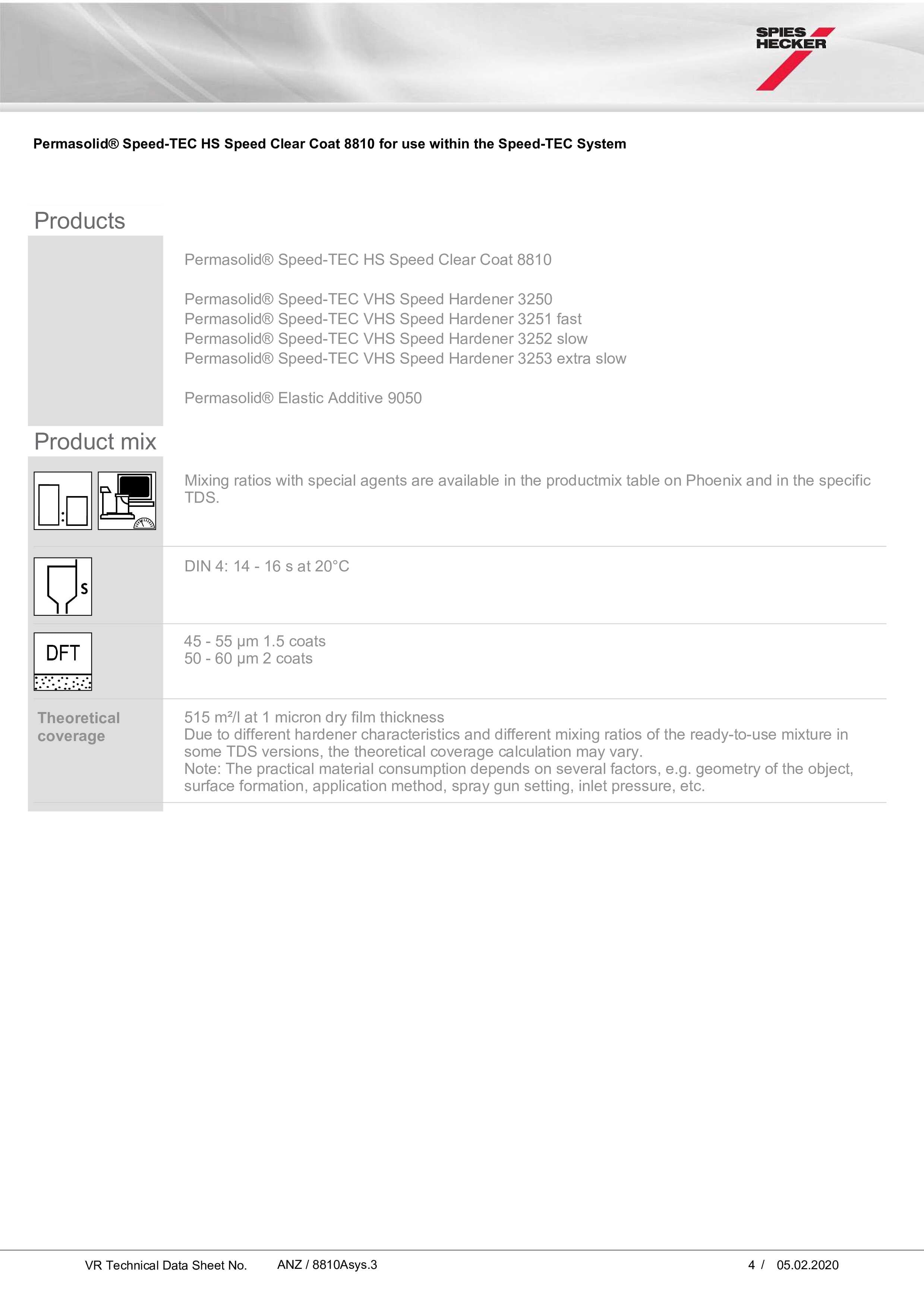 8810 PERMASOLID HS SPEED CLEAR 5L