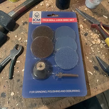 KM 7PC Blue Roll Lock QC Disc P40 - P120