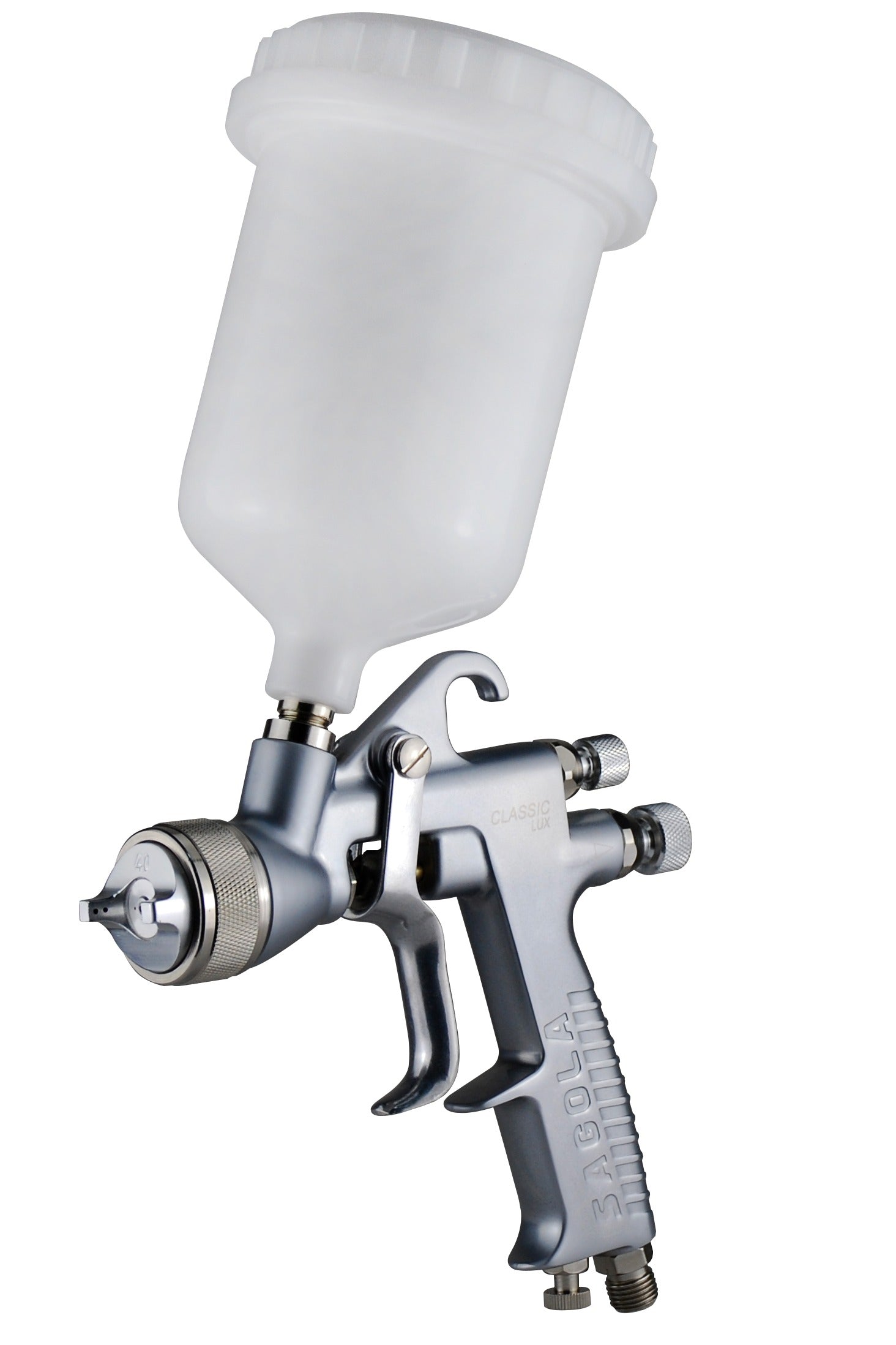 SAGOLA SPRAY GUN GRAVITY CLASSIC LUX 1.8 & POT