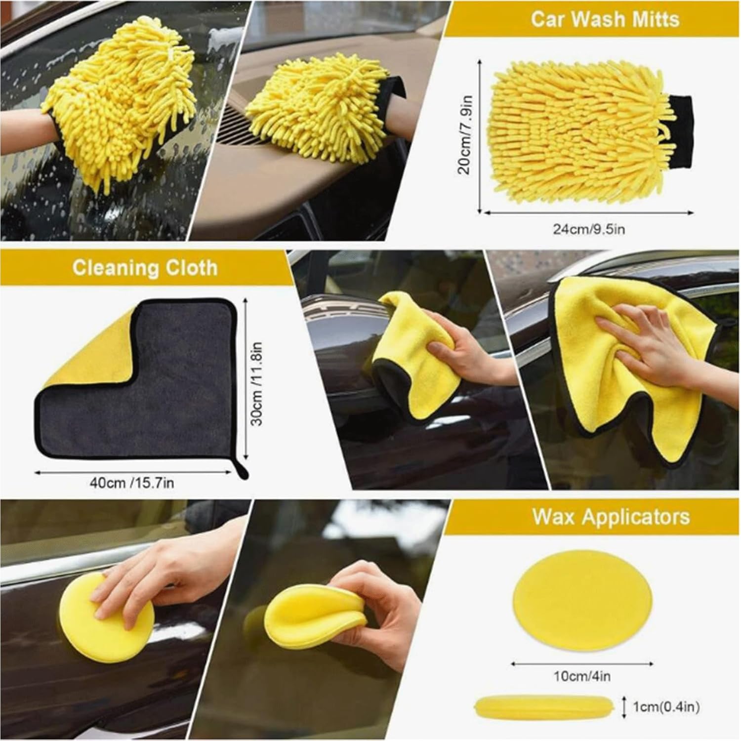 20 Pcs Car Cleaning Kit for Washing Cars