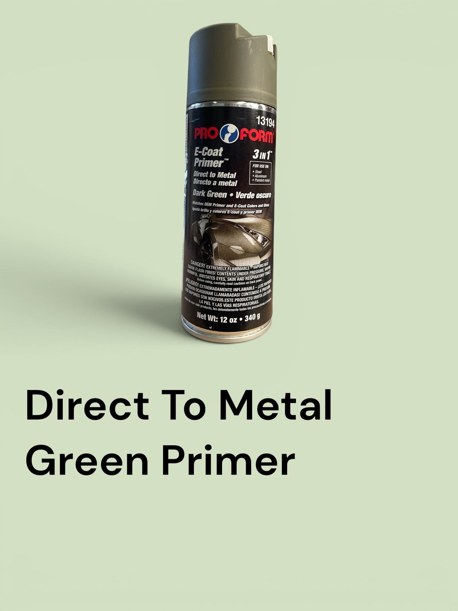 E-Coat Primer DTM 3 IN 1 Dark Green 340G