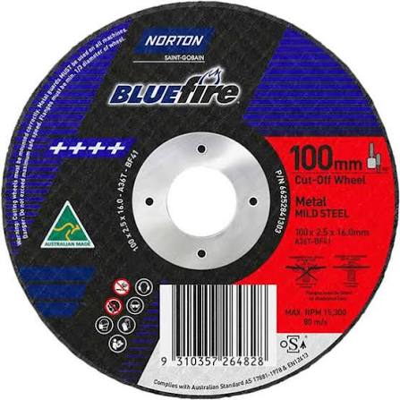 Bluefire Cutting Disc  DISC 100 X 2.5mm X 16.0
