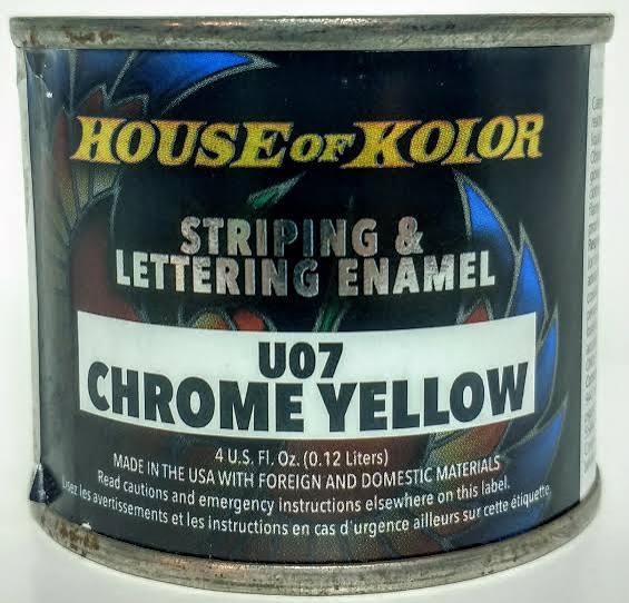 U07 STRIPE & LETTER ENAMEL CHROME YELLOW 112ml