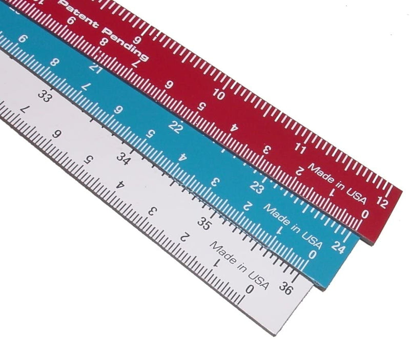 Motor Guard MR-3 Magna Rule Flexible Magnetic Ruler (Assorted 3-Pack)