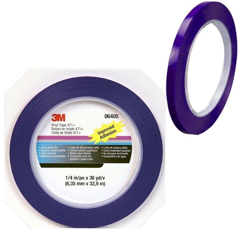 3M 471+ SCOTCH FINE LINE TAPE INDIGO 6.4MM X 33M 6405