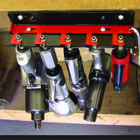Air Tool Holder - 5 Position Wall Mount Rack