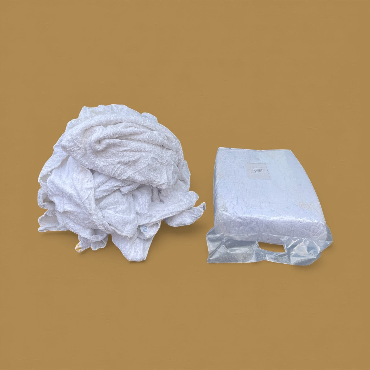 5KG White Uncut Bath Towels