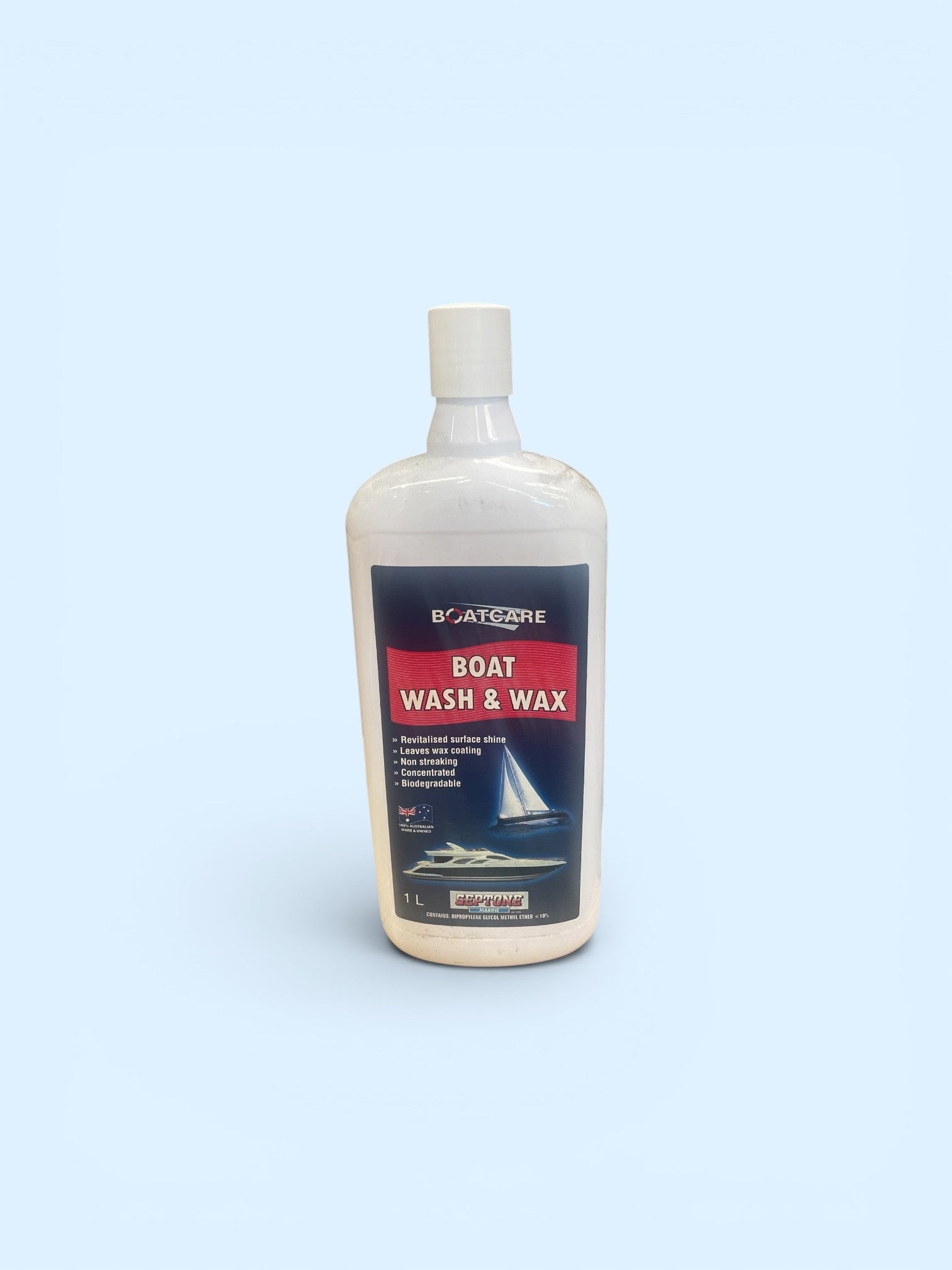 BOATCARE- Biodegradable Boat Wash & Wax Concentrate - 1 Litre