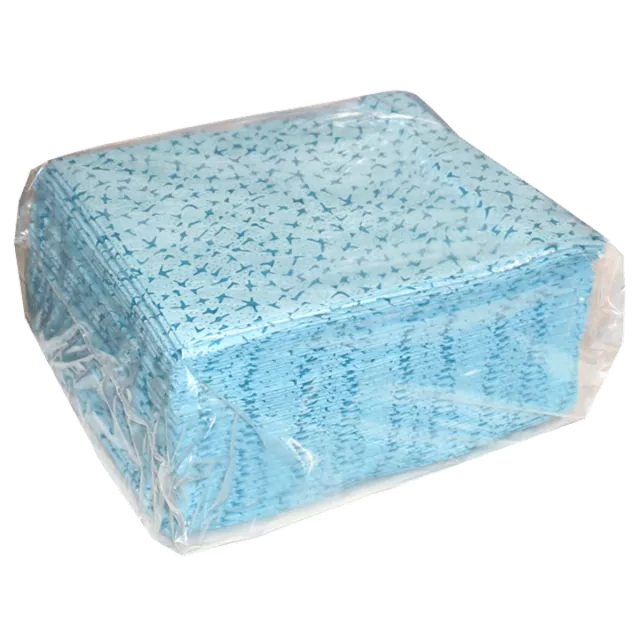 GEKATEX BLUE SOLVENT WIPE PACK OF 50 WIPES QUARTER FOLDED