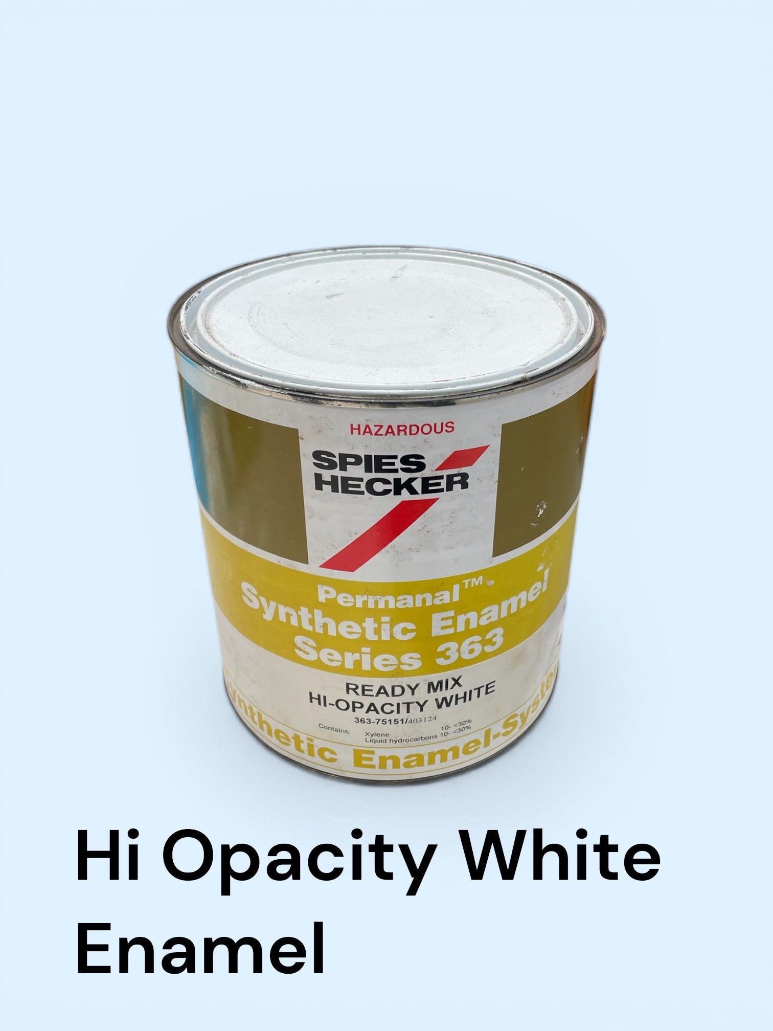Spies Hecker Hi Opacity White Enamel 4LT