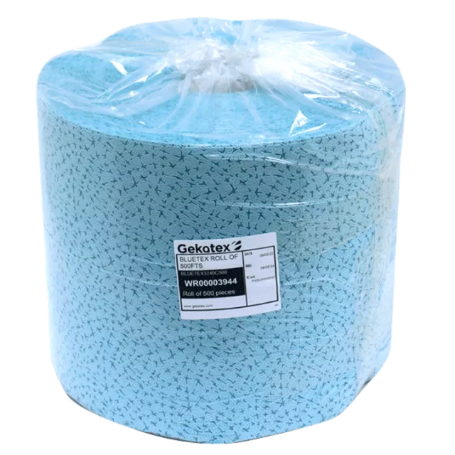 GEKATEX BLUETEX SOLVENT WIPE (500/ROLL) BLUETEX