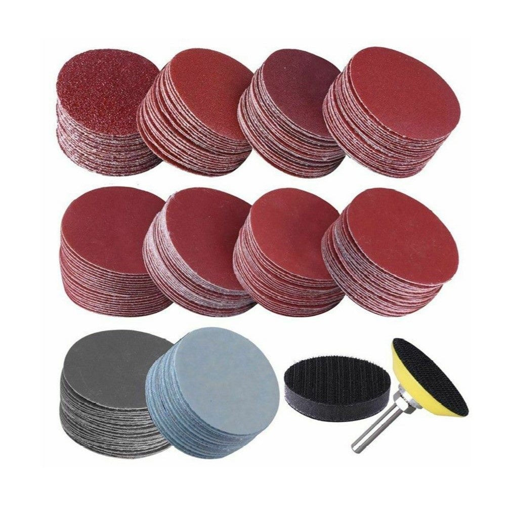 202pc Assorted 50mm Sanding Discs