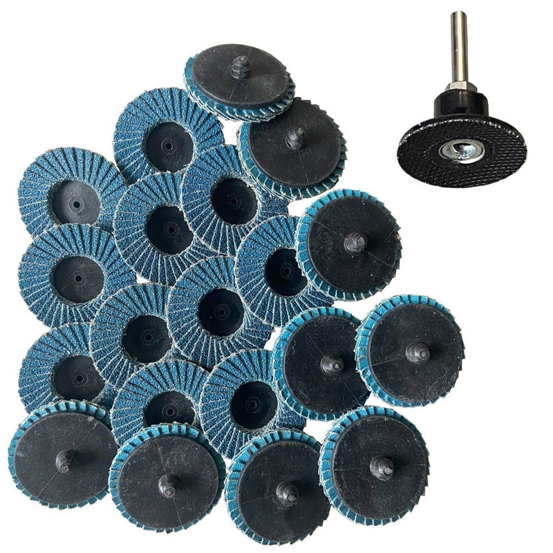 20pc 50mm Quick Change Flap Disc Set