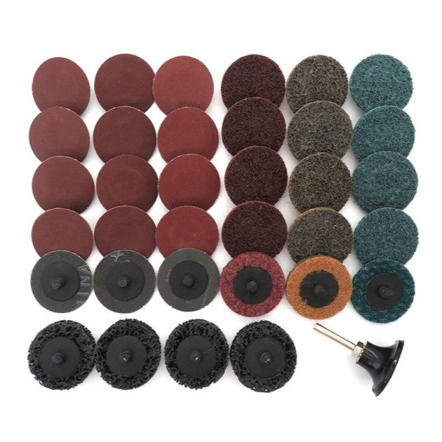 35PC ASSORTED 50MM QUICK CHANGE DISC SET