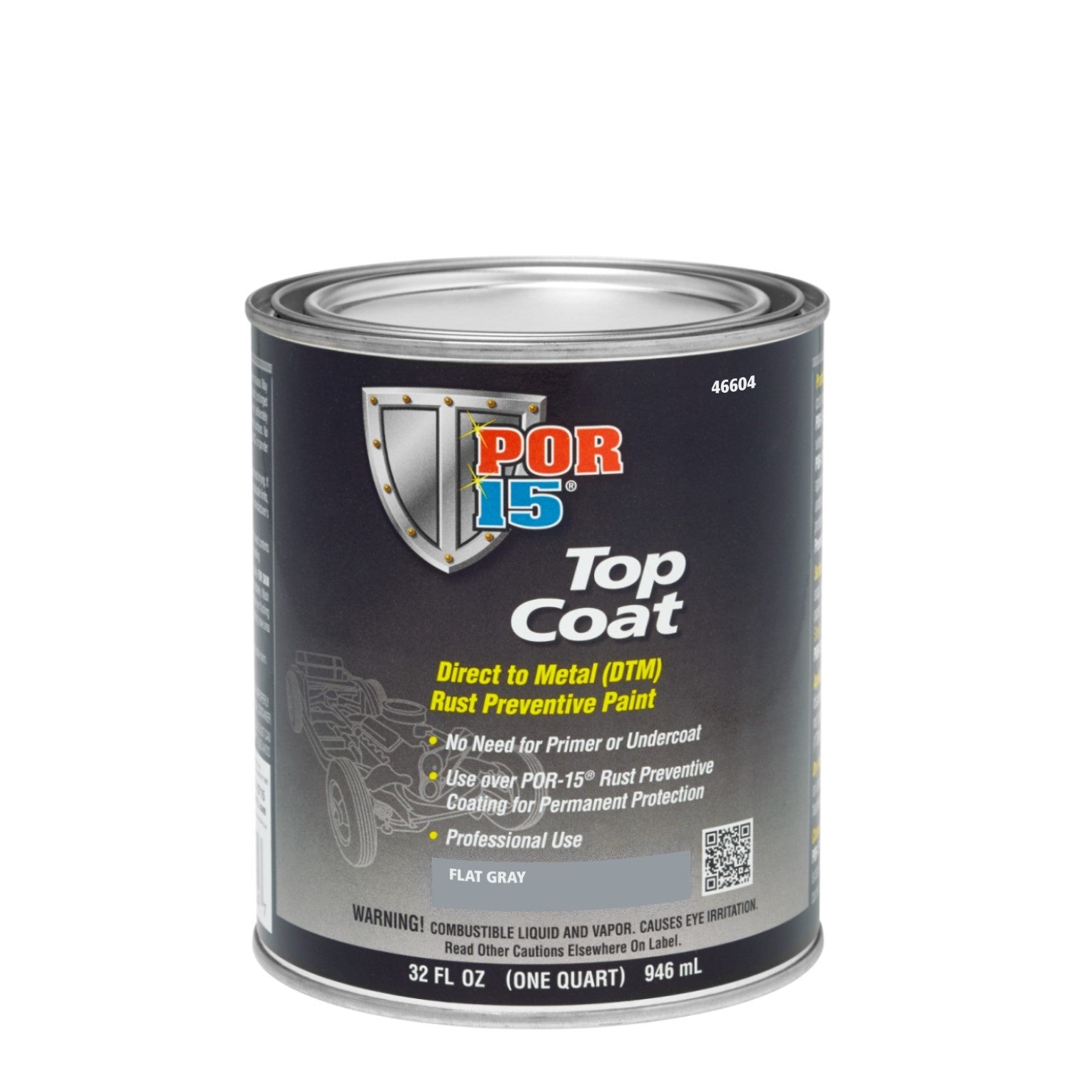 Top Coat Flat Gray Quart