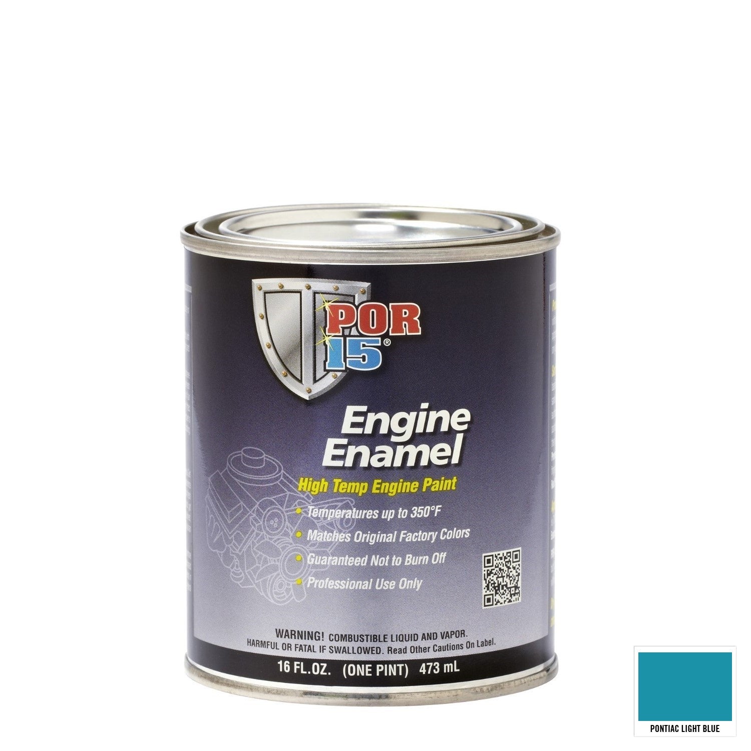 Engine Enamel Pontiac Light Blue Pint