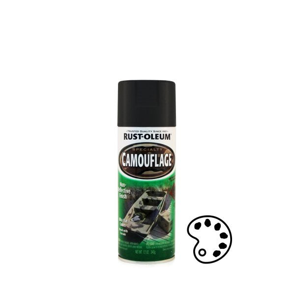 Dead Flat Black Camouflage Spray Can 340g
