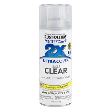 2X Ultra Cover Gloss Clear Spray Can 340g