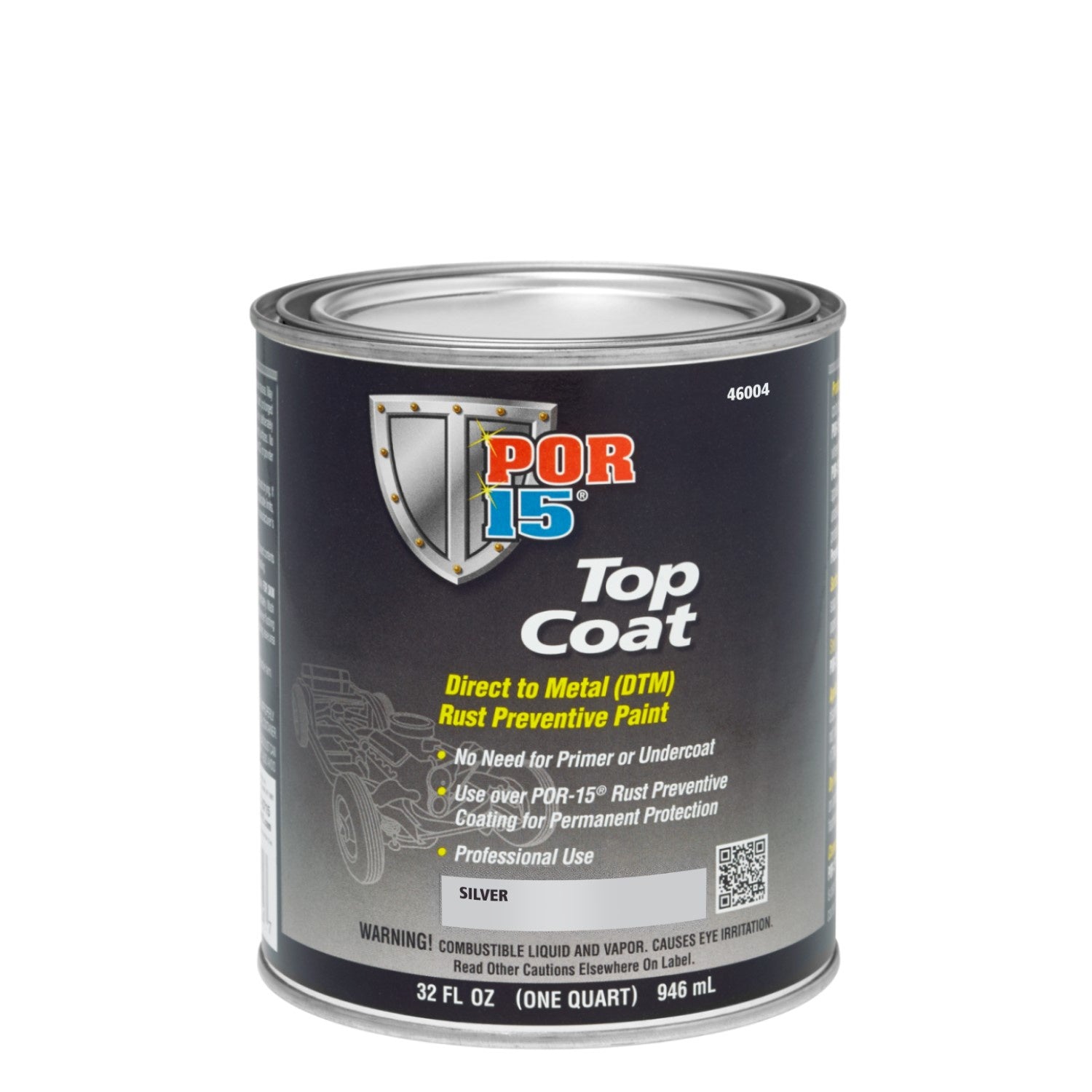 Top Coat Gloss Silver Quart