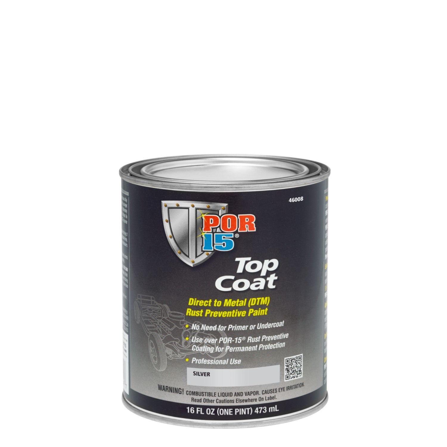 Top Coat Gloss Silver Pint